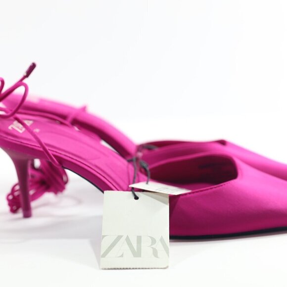 ZARA Lace Up Heels - Picture 1 of 5
